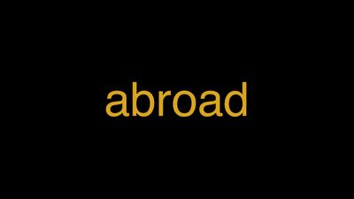 Meaning of Abroad in Hindi - हिंदी में मतलब | Wrytin