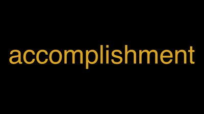 Meaning of Accomplishment in Hindi - हिंदी में मतलब | Wrytin