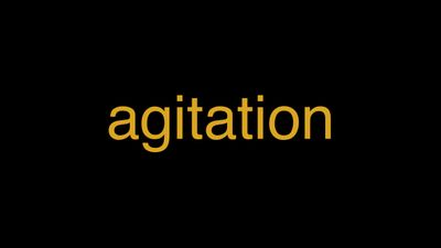 Meaning of Agitation in Hindi - हिंदी में मतलब | Wrytin