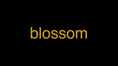 Meaning of Blossom in Hindi - हिंदी में मतलब | Wrytin