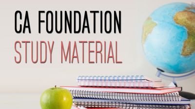 Ca Foundation Study Material Pdf In English And Hindi- Download Here