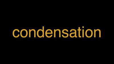 Meaning of Condensation in Hindi - हिंदी में मतलब | Wrytin