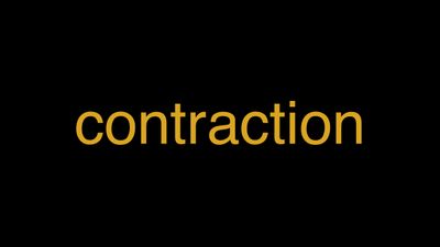 Meaning of Contraction in Hindi - हिंदी में मतलब | Wrytin