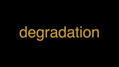 Meaning of Degradation in Hindi - हिंदी में मतलब | Wrytin