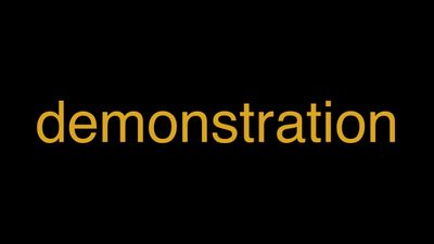 Meaning of Demonstration in Hindi - हिंदी में मतलब | Wrytin