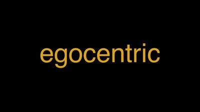 egocentric speech meaning in hindi