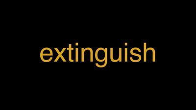 Meaning of Extinguish in Hindi - हिंदी में मतलब | Wrytin