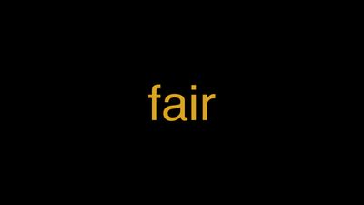 Meaning of Fair in Hindi - हिंदी में मतलब | Wrytin
