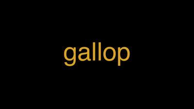 Meaning of Gallop in Hindi - हिंदी में मतलब | Wrytin