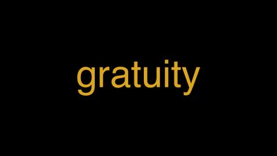 Meaning of Gratuity in Hindi - हिंदी में मतलब | Wrytin
