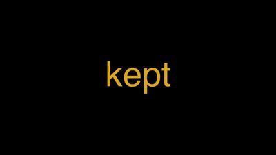 Meaning of Kept in Hindi - हिंदी में मतलब | Wrytin