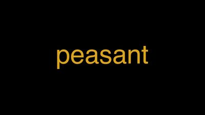 Meaning of Peasant in Hindi - हिंदी में मतलब | Wrytin