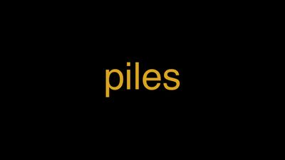 Meaning of Piles in Hindi - हिंदी में मतलब | Wrytin