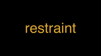 Meaning of Restraint in Hindi - हिंदी में मतलब | Wrytin