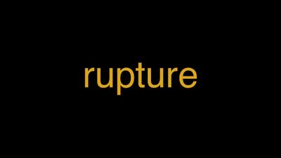 Meaning of Rupture in Hindi - हिंदी में मतलब | Wrytin
