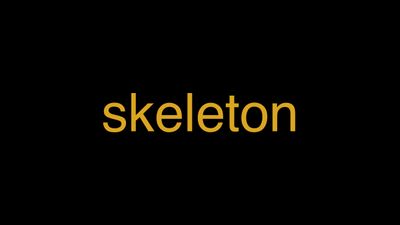 Meaning of Skeleton in Hindi - हिंदी में मतलब | Wrytin