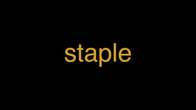 Meaning of Staple in Hindi - हिंदी में मतलब | Wrytin