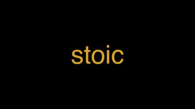 Meaning of Stoic in Hindi - हिंदी में मतलब | Wrytin