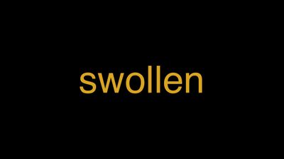 Meaning of Swollen in Hindi - हिंदी में मतलब | Wrytin