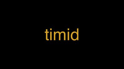 Meaning of Timid in Hindi - हिंदी में मतलब | Wrytin