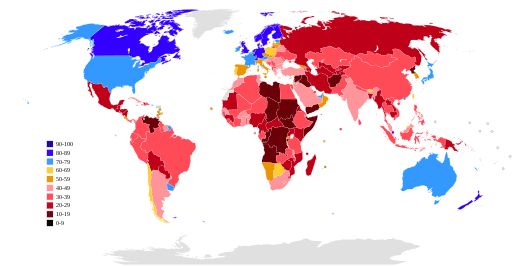Image result for corruption perception Index