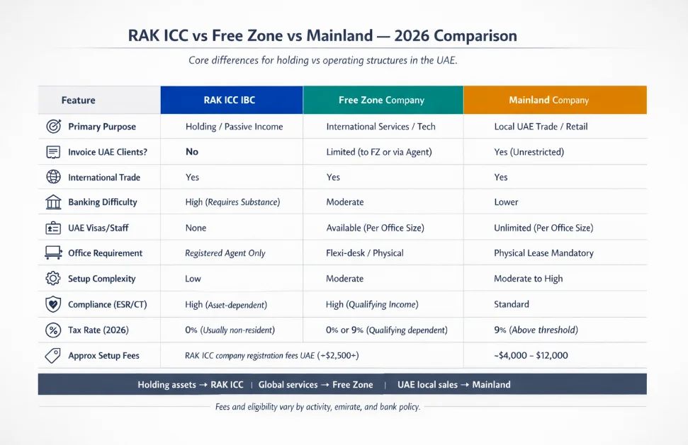 2026 Comparison Table (Core Section)