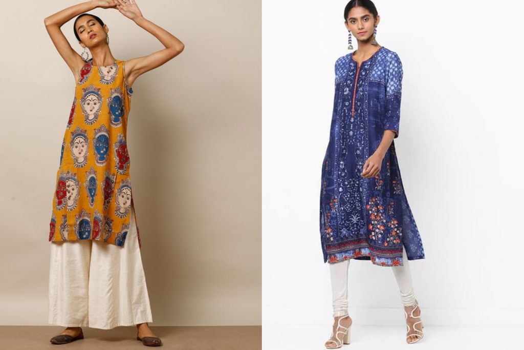 Buy Off White Printed Cotton Fit and Flare Dress Online at Rs.543 | Libas