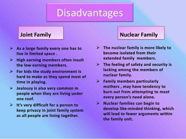 essay on joint family vs nuclear family