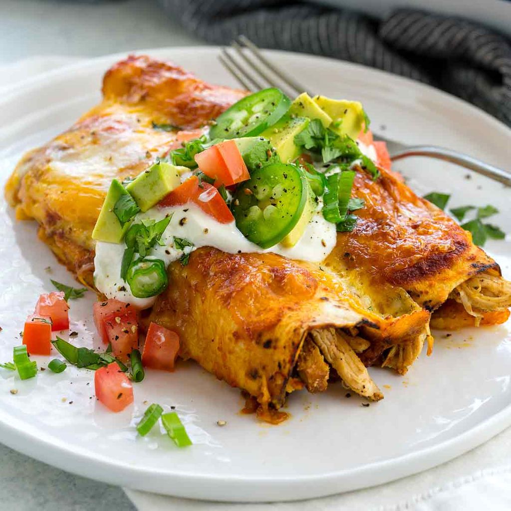 Mexican Chicken Enchiladas With Green Sauce