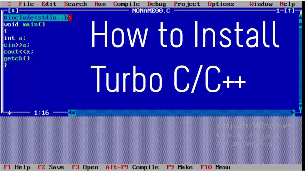 turbo c programming language